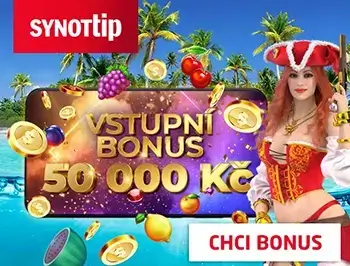 SYNOTtip - bonus po prvním vkladu 50 000 Kč