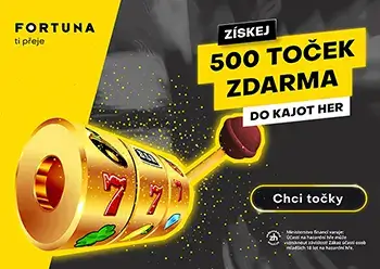 Fortuna bonus 500 free spinů