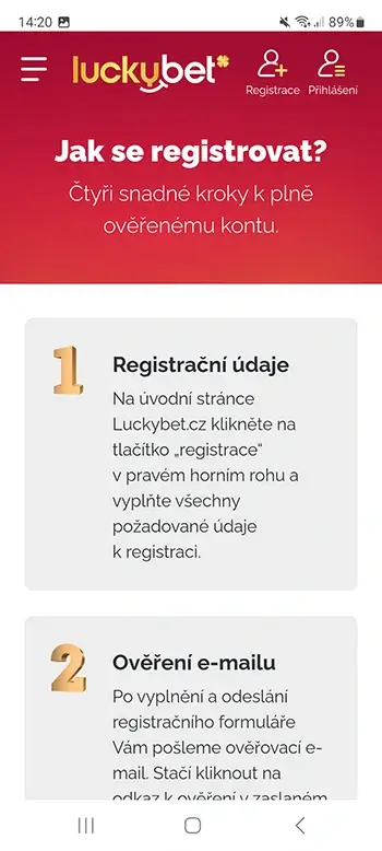 LuckyBet mobilní aplikace recenze 10