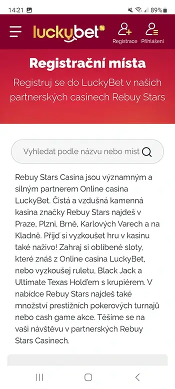 LuckyBet mobilní aplikace recenze 12
