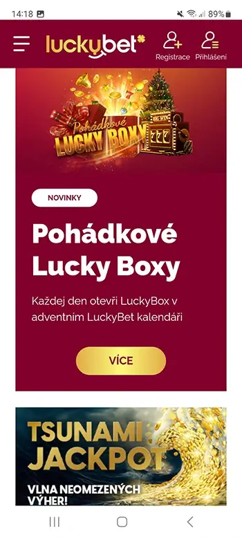 LuckyBet mobilní aplikace recenze 8